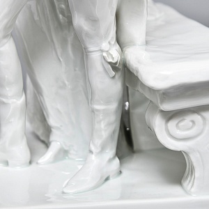 Антикварная Фарфоровая статуэтка «Дама с кавалером. Размолвка», ROSENTHAL Германия - 1926 год. 