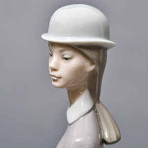 Коллекционная Фарфоровая статуэтка «Прекрасная наездница», Lladro Испания, 1984 - 1989 годы.