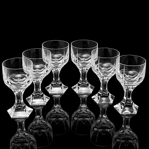 Редкость! Хрустальные Бокалы - Фужеры для Вина серия «Mercury», BACCARAT, Франция, 80 -гг. 