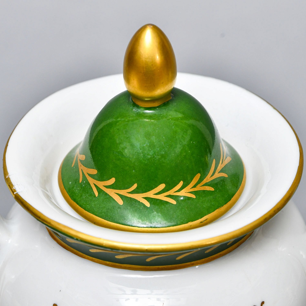 Антикварный Заварочный Чайник на подставке «Золотой орел», Франция - первая половина ХХ века. 