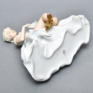 Фарфоровая статуэтка «Балерина, Танцовщица c Веером», WALLENDORF Германия 1953-1962 годы.