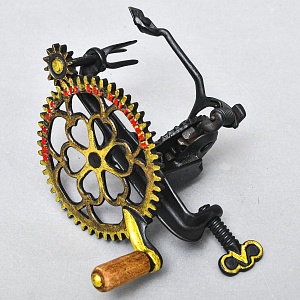 Редкость! Антикварное Чугунное Механическое Устройство для чистки Яблок и Картофеля, США конец XIX века.