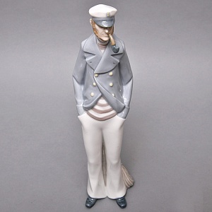 Коллекционная Фарфоровая статуэтка «Отважный капитан», Lladro Испания, 1971 - 1974 годы. 
