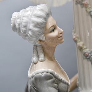 Большая Электрическая Лампа - Светильник «ТАНЕЦ», Фарфор Lladro Испания, 1971 - 1989 годы. 