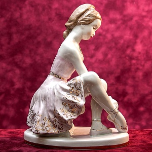 Редкость! Авторская Фарфоровая статуэтка «Юная балерина Татьяна Пилецкая», ЛФЗ СССР 1950–1960 годы. 
