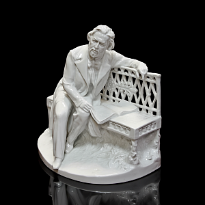 Редкость! Авторская Фарфоровая статуэтка «Композитор Михаил Иванович Глинка», СССР ЛФЗ.