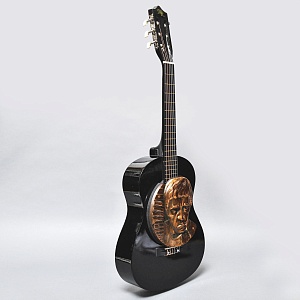 Авторское Настенное Панно «Гитара и Владимир Высоцкий», медь, СССР 80-е годы ХХ века.