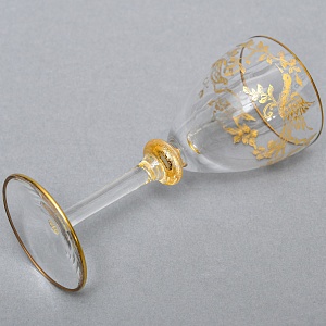 Редкость! Хрустальные Рюмки серии «Золотой Фазан», JOSEPHINENHUTTE, Германия -50 гг.