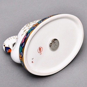 Коллекционное Пресс - Папье, Фарфоровая Статуэтка «ЛЕБЕДЬ», Royal Crown Derby Англия. 