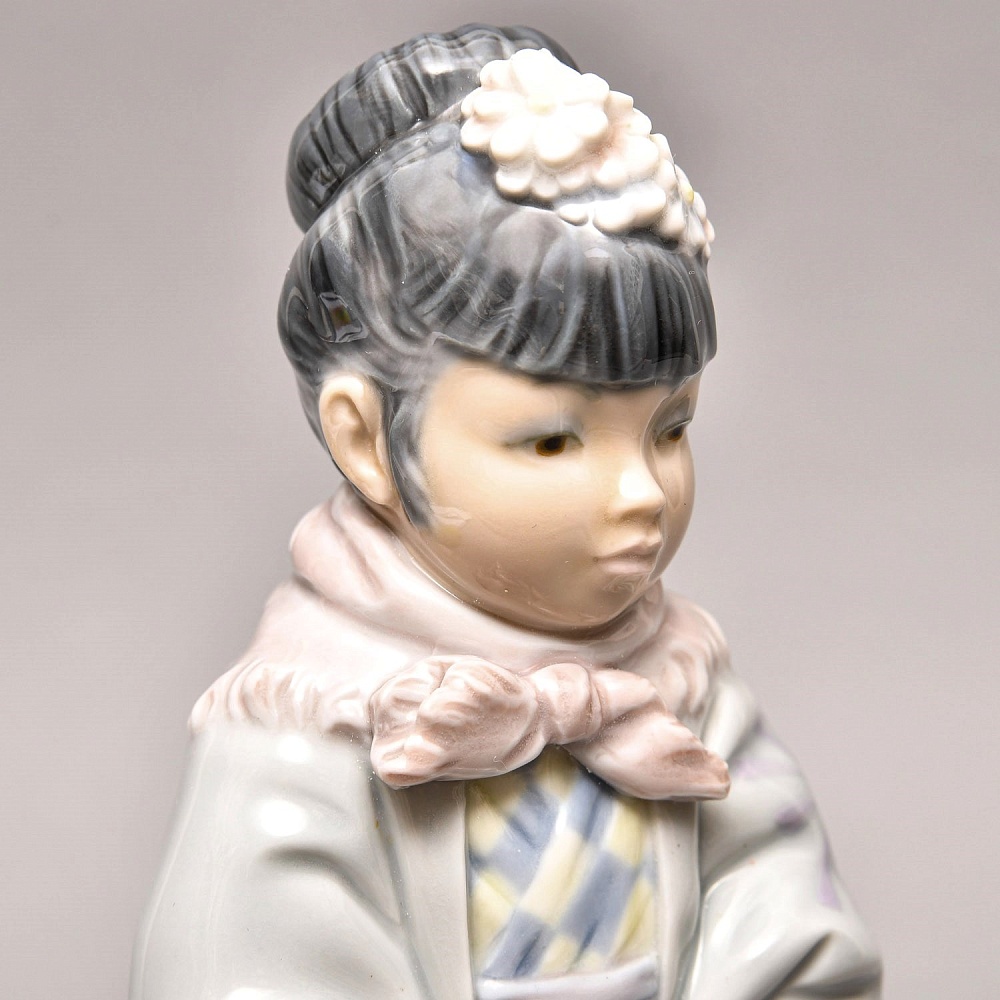 Редкая! Коллекционная Фарфоровая Статуэтка «Японская женщина», Lladro Испания.