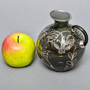 Антикварный Стеклянный кувшин «РЫБКИ», LAUSHE Германия, первая половина ХХ века. 