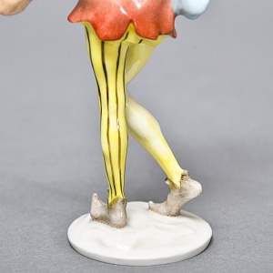 Авторская Фарфоровая Статуэтка «Шут с Совой и Зеркалом», Hutschenreuther Германия.