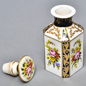 Антикварный Парфюмерный флакон, Edme Samson Франция, конец XIX - начало ХХ века.