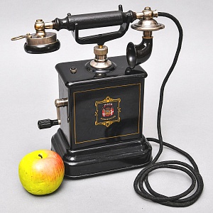 Старинный Настольный Телефонный аппарат - Телефон «JYDSK - Telefon Aktieselskab», Дания -1908 год.