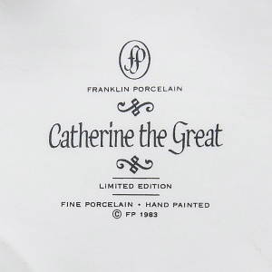 Фарфоровая статуэтка Императрица «ЕКАТЕРИНА ВЕЛИКАЯ», Franklin Porcelain, США - 1983 год.