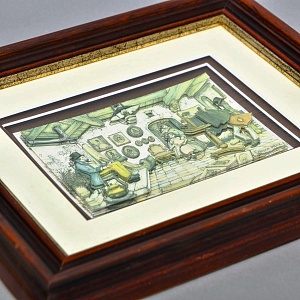 Объемная Картина - Панно в технике 3D декупаж «В мастерской фотографа», 70-е годы ХХ века.