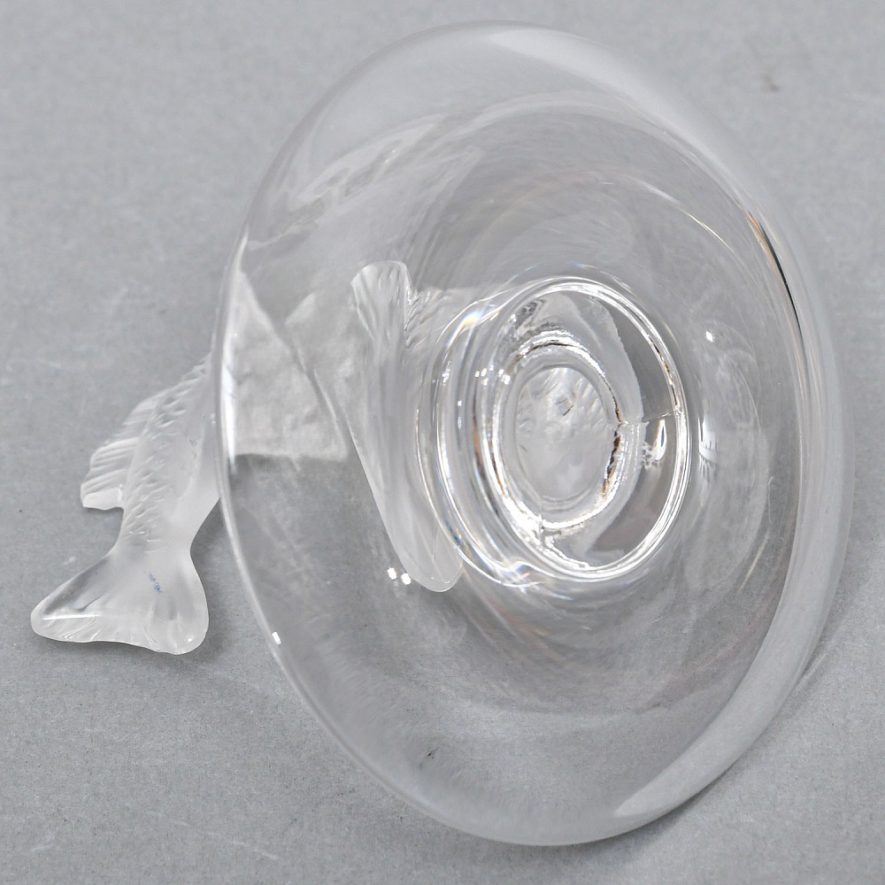 Хрустальная Подставка «РЫБКА» для колец и украшений в стиле Арт Нуво, Laligue Франция.