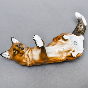 Коллекционная Фарфоровая статуэтка «Лиса на охоте», Rosenthal Германия, 1974 - 1982 годы. 