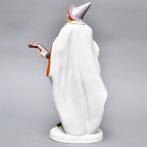 Антикварная Фарфоровая скульптура «Паяц с мандолиной», ROSENTHAL Германия - 1922 год.