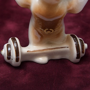 Коллекционный Триптих - Фарфоровые Статуэтки «Мишки - Олимпийцы», СССР Полонне ЗХК. 