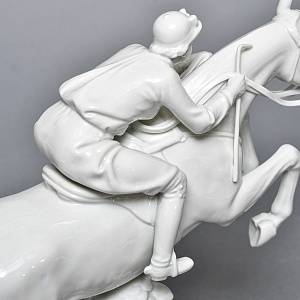 Коллекционная Фарфоровая статуэтка «Наездница. Женский Конкур», ROSENTHAL Германия, 1938 - 1948 годы.