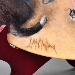 Коллекционная Тарелка «МЭГГИ - Маленькая дрессировщица», Фарфор RECO США -1983 год.