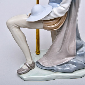 Коллекционная Фарфоровая статуэтка «Дон Кихот с копьем», Lladro Испания, 1984 - 1989 годы. 