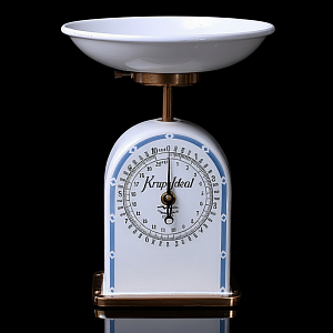 Редкость! Старинные Кухонные Весы в Фарфоровом корпусе KRUPS IDEAL, Германия -1915 год.