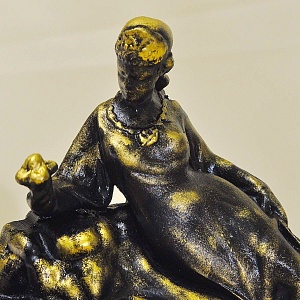 Чугунные Механические Настольные часы «Каменный Цветок», ЧЧЗ - МОЛНИЯ СССР-1967 год. 