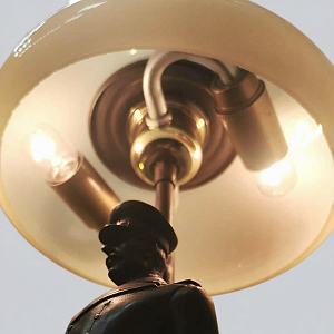 Авторская Настольная Лампа - Статуэтка "СТАЛИН" L'atelier ART & Bronze Франция, конец ХХ - начало ХХI веков.