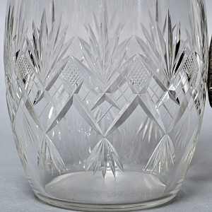 Старинный Антикварный Хрустальный Графин - Кувшин на 4 литра. Silverplate, Германия начало ХХ века.