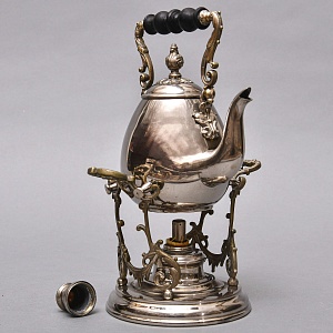 Небольшая Бульотка - Чайник - Запарник, Металл Silverplated, Англия, первая половина ХХ века. 