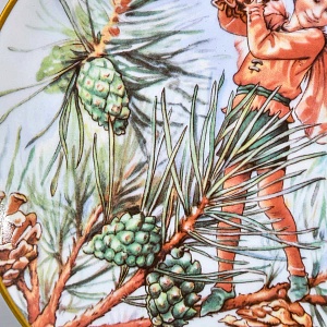 Коллекционная Фарфоровая Тарелка - Блюдо «Фея Сосны», Wedgwood Англия - 1989 год. 