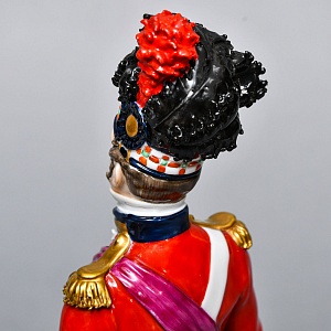 Коллекционная Фарфоровая статуэтка «Солдаты Британской армии. Черный Дозор», SITZENDORF Германия. 