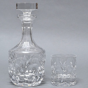 Набор для Виски - Графин и 6-ть Стаканов серия «BAUMBERG» Хрусталь, NACHTMANN Германия. 