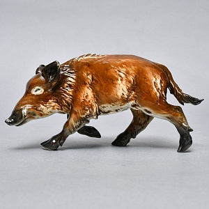 Коллекционная Фарфоровая статуэтка «Охота. КАБАН», Goebel Германия, конец ХХ века.