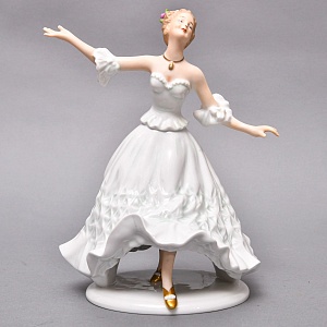 Большая Коллекционная Фарфоровая статуэтка «Танцовщица», ВАЛЕНДОРФ - WALLENDORF  Германия.