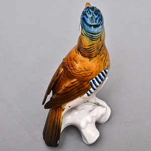 Птица - Фарфоровая статуэтка «Сойка», Karl Ens Германия, первая половина ХХ века.