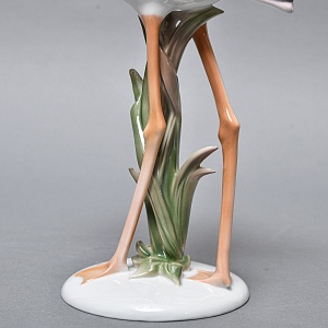 Редкая! Большая Коллекционная Статуэтка «Птица Фламинго», Фарфор ROSENTHAL Германия, 1974 - 1982 годы. 