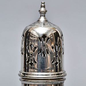 Металлическая Баночка - Емкость для сахарной пудры, Sheffield, Англия 50 гг.