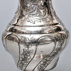 Баночка - Емкость для сахарной пудры, металл Sheffield, Англия середина ХХ века.