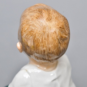 Коллекционная Фарфоровая статуэтка «Дети Хеншеля. Ребёнок с палочкой и барабаном», Meissen Германия.