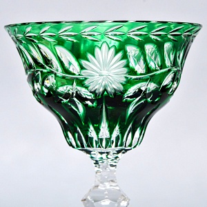 Антикварный Коллекционный Хрустальный Бокал для вина Knittel FAKIRIS, Германия 30 гг.