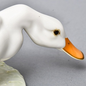 Большая Коллекционная Фарфоровая статуэтка «Три белые утки», Hutschenreuther Германия.