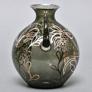 Антикварный Стеклянный кувшин «РЫБКИ», LAUSHE Германия, первая половина ХХ века. 