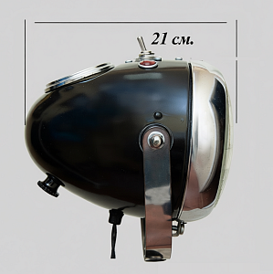 Дизайнерская Электрическая Лампа - Торшер - Светильник «Фара Мотоцикла ИЖ - СССР».