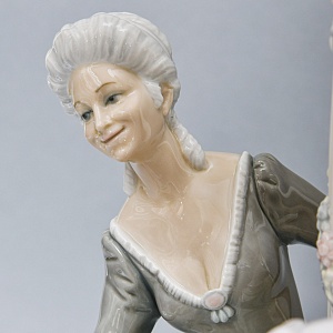  Большая Электрическая Лампа - Светильник «ТАНЕЦ», Фарфор Lladro Испания, 1971 - 1989 годы. 