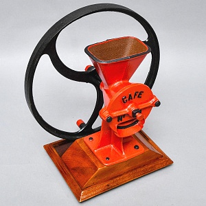 Большая Антикварная Чугунная Ручная Механическая Мельница - Кофемолка, Германия начало ХХ века. 