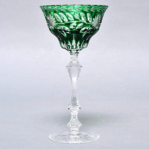 Антикварный Коллекционный Хрустальный Бокал для вина Knittel FAKIRIS, Германия 30 гг.