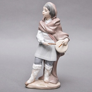 Коллекционная Фарфоровая статуэтка «Мальчик с барабаном», Lladro (Лядро), Испания.